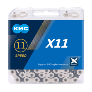 KMC łańcuch X11 x118  srebrno-czarny