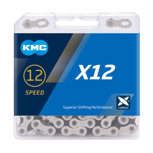 KMC łańcuch X12 x126 srebrno-czarny