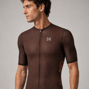 Koszulka kolarska męska Orbea HIRU LAB Brązowa