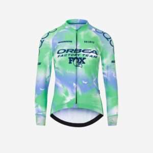 Koszulka kolarska damska termiczna z długim rękawem HIRU Core Orbea Factory Team